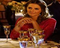 Stana Katic consuming alcohol